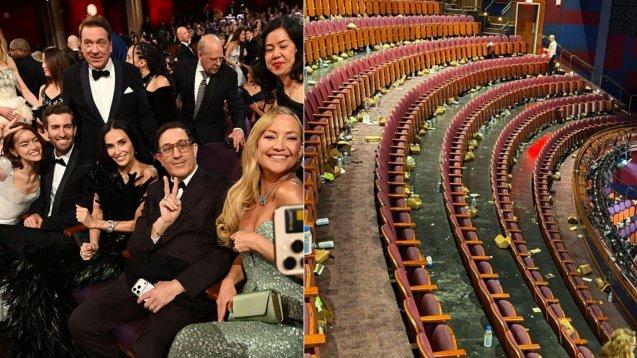 Ce a rămas &icirc;n urmă după Premiile Oscar 2026. Cum arăta sala după ce toți au plecat la finalul ceremoniei