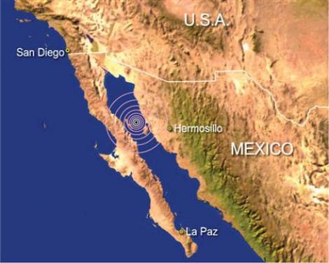 Cutremur cu magnitudinea de 6,9 in peninsula mexicana Baja California