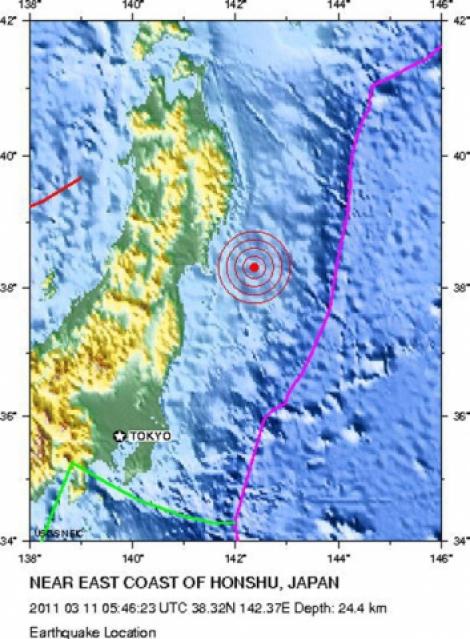 Japonia, una dintre cele mai active zone seismice din lume