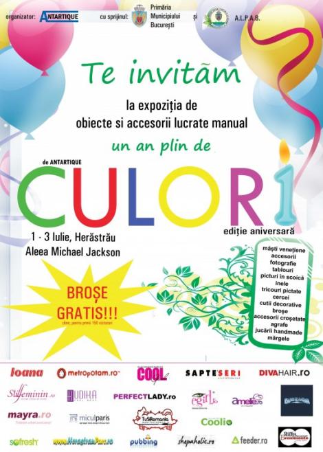 Participa in weekend la Targul de Culori din Capitala