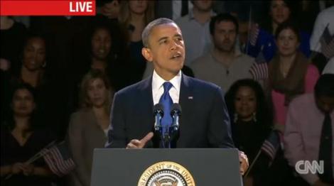 Barack Obama, discursul victoriei: "Pentru America, binele abia acum soseste!"