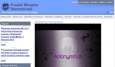 Gruparea Anonymous a spart site-ul fmi.ro