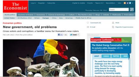 The Economist, despre Romania: "Guvern nou, probleme vechi"