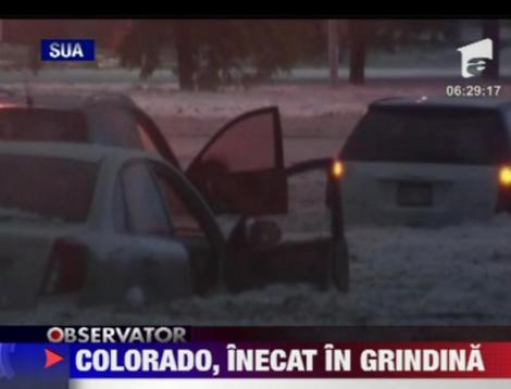 VIDEO INCREDIBIL! O furtuna cu grindina a facut ravagii in Colorado