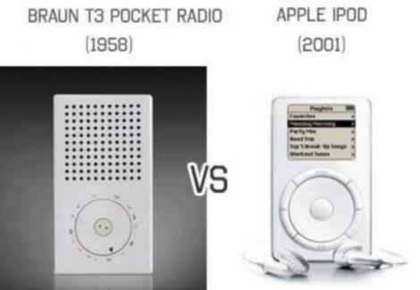 A furat Steve Jobs design-ul produselor Apple? Vezi asemanari izbitoare cu produse vechi de 60 de ani!