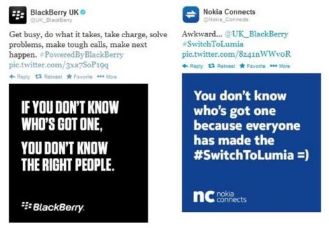 Nokia vs BlackBerry – marketing agresiv şi ironii ieftine