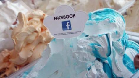 Facebook a devenit comestibil: A aparut inghetata cu gust de retea de socializare