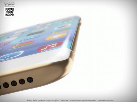 Concept: Să vină oare iPhone 6 cu un display curbat?