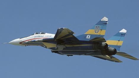 Un avion de vânătoare ucrainean, doborât de separatişti în regiunea Lugansk