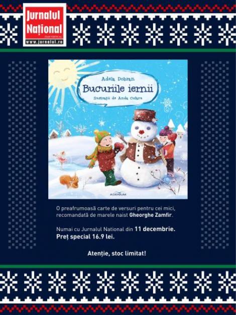 "Bucuriile vieții", o carte de poezii recomandată de maestrul Gheorghe Zamfir, va fi disponibilă vineri, 11 decembrie, cu Jurnalul Național