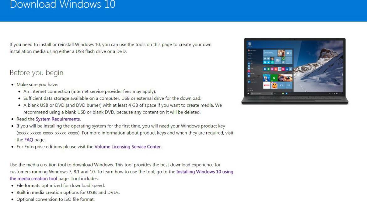 Cum descarci şi instalezi acum Windows 10