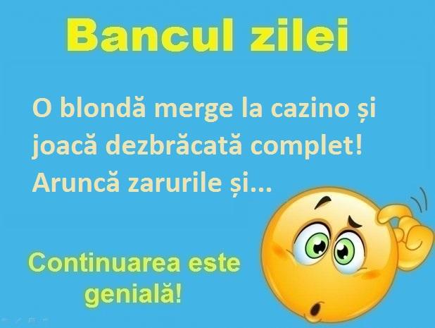 Bancul Zilei O BlondÄƒ Sexy Merge La Cazino È™i Se DezbracÄƒ De Tot Antena 1