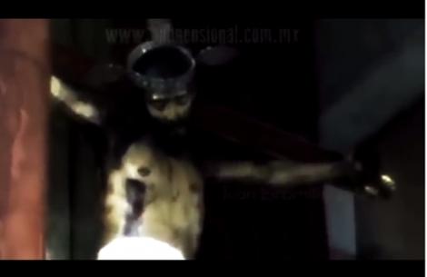 Video WOW! Clipul care face înconjurul lumii! O statuie a lui Iisus dintr-o biserică din Mexic a deschis ochii în timpul slujbei