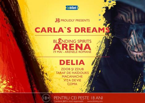Carla’s Dreams cântă cu Zdob și Zdub în super-concertul Blending Spirits Arena, la Arenele Romane!