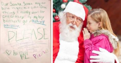 Mesajul pe care această fetiță i l-a scris lui Moș Crăciun a emoționat o lume întreagă. Fetița a avut o singură dorință