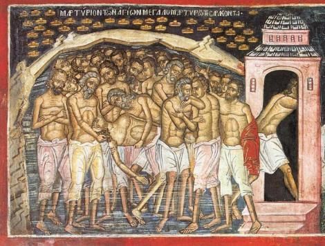 Sfinții 40 patruzeci de mucenici. Ce marchează ziua de 9 martie în istorie