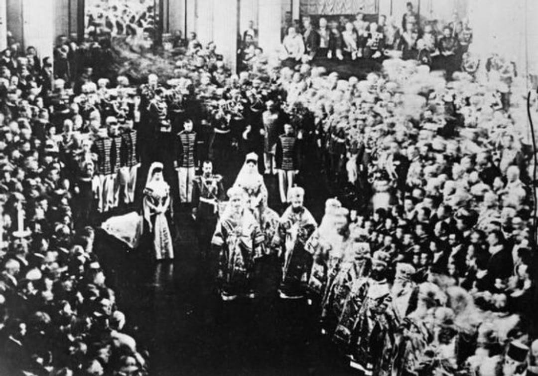 Коронация Николая 2 в Успенском соборе