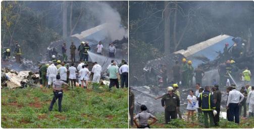 FOTO! Prima imagine cu avionul prăbușit în CUBA: Ar putea fi cel puțin 100 de morți