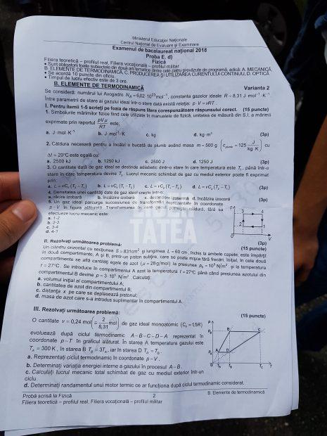 Bac 2018 La FizicÄƒ Avem Subiectele Ce Greu A Picat La FizicÄƒ Antena 1