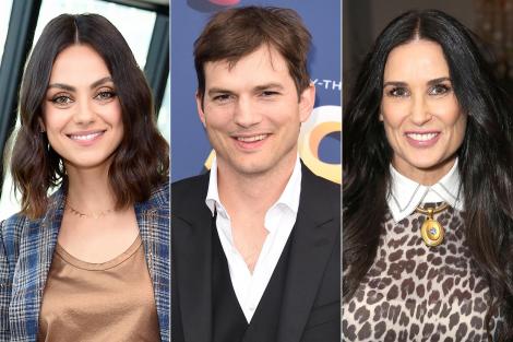 Mila Kunis face DEZVĂLUIRI neașteptate despre căsnicia actualului său soț, Ashton Kutcher,  cu Demi Moore : “Au avut o relație...”