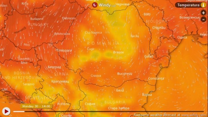 Prognoza meteo pentru început de săptămână. Canicula pune stăpânire peste România! Care sunt zonele cele mai afectate