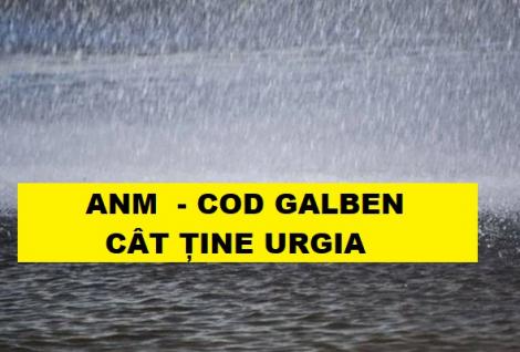 Cod galben de ploi torențiale, inundații și grindină, prelungit de ANM! Cât ține urgia!