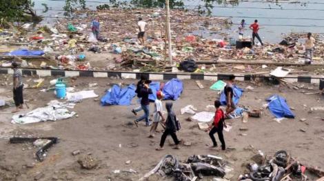 Imagini apocaliptice în Indonezia, în urma seismului și tsunami-ului! Ce rămâne în urma sutelor de persoane care au pierit: ”Se aud strigăte de ajutor de sub dărâmături!”