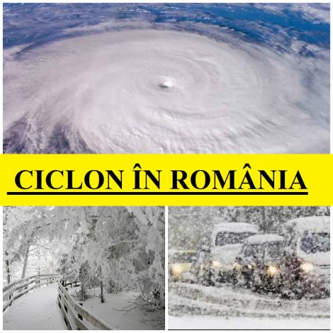 România, lovită de un ciclon în următoarele ore! Avertismentul meteorologilor! Ce se întâmplă cu zăpada ce va cădea în țară