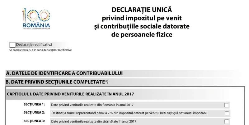 Anaf 2019 DeclaraÈ›ia UnicÄƒ 2019 Noul Model Oficial È™i Data Depunerii Antena 1