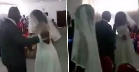 La nuntă, s-a trezit cu amanta îmbrăcată în rochie de mireasă! „Asta meriți dacă te încurci cu altele!” Video