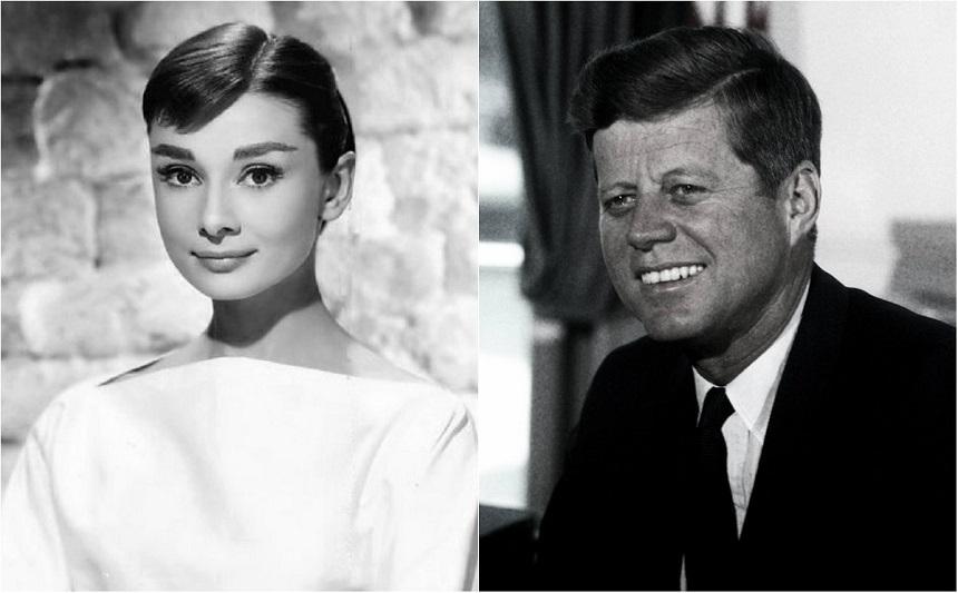 John F. Kennedy a avut o relaţie cu actriţa Audrey Hepburn şi a încercat, fără succes, să o cucerească pe Sophia Loren