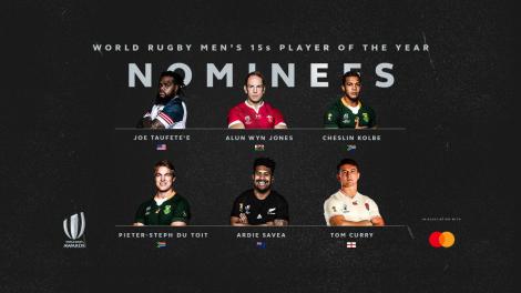 World Rugby a anunţat nominalizările pentru jucătorul anului; Doi sud-africani se află pe listă