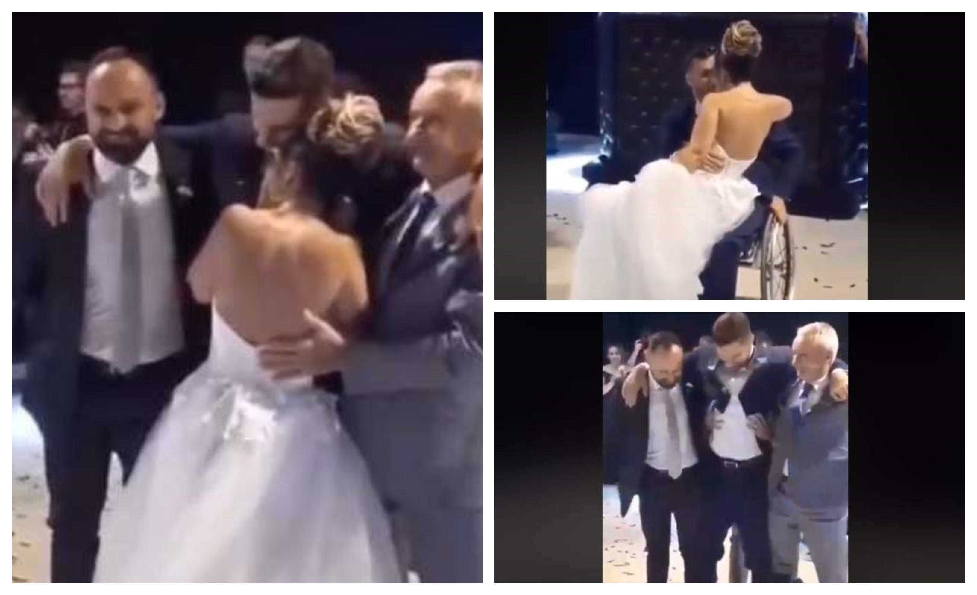 VIDEO - Privește și vei plânge! Mirele paralizat "s-a ridicat" în noaptea nunții și a dansat alături de aleasa inimii lui