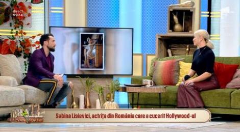 Sabina Lisievici, actrița din România care a cucerit Hollywood-ul, în direct, la Neatza cu Răzvan și Dani!