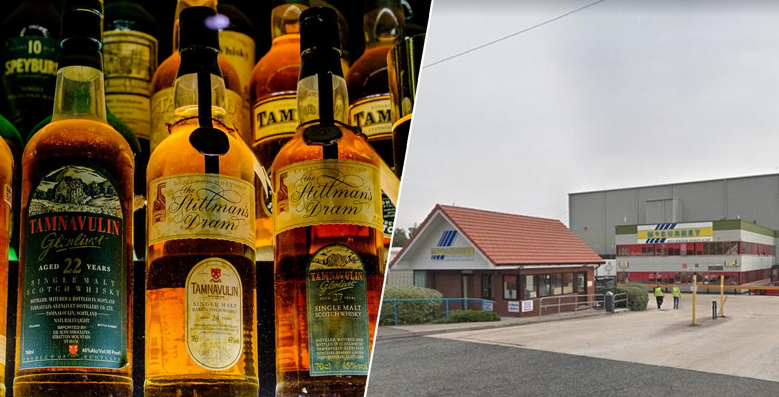 Aproximativ 3.000 de sticle de whisky în valoare de 18.000 de lire au fost furate de un singur om! Autoritățile imploră ajutor!