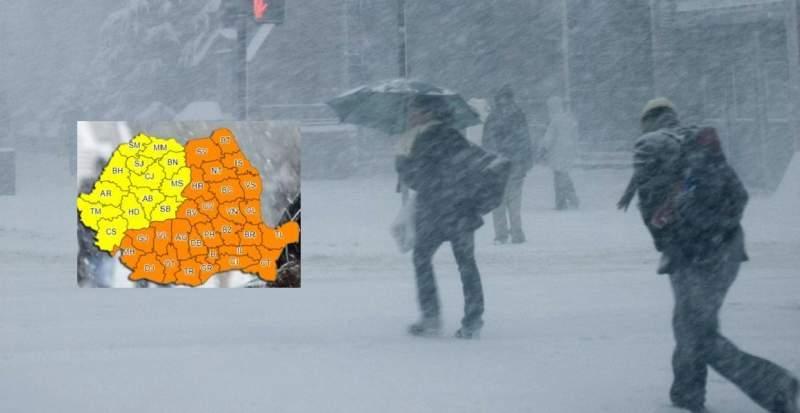 Vremea 11 martie. Meteo - rafale puternice de vânt în București, ninsori și viscol în țară
