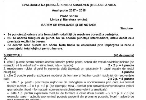 Subiecte Evaluare Nationala Limba Romana Clasa A 8a Citeste Toate Articolele Despre Subiecte Evaluare Nationala Limba Romana Clasa A 8a Pagina 1 Din 1 Antena 1