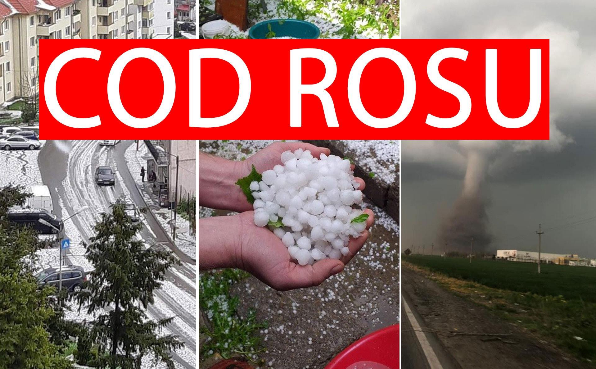 Cod roșu de tornadă în România! Avertisment meteo fără precedent emis de ANM