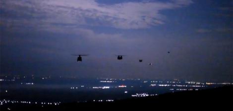 Armata americană, desfășurare de forțe în Buzău! Două elicoptere de război au lăsat la sol zeci de militari înarmați până-n dinți - Video