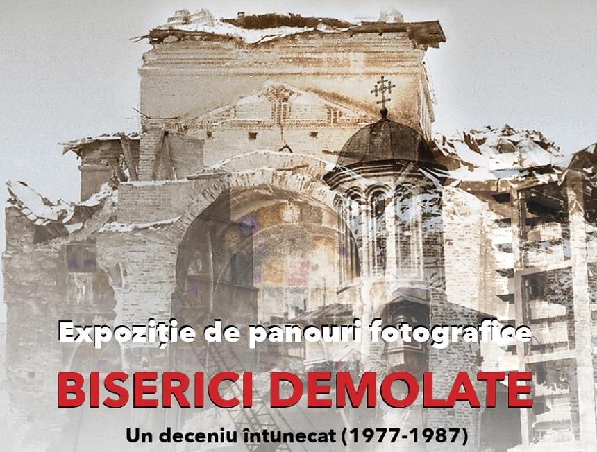 Imagini de arhivă cu bisericile ortodoxe demolate în Bucureşti între 1977 şi 1987, la Biblioteca Academiei Române