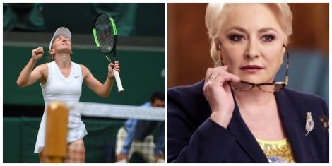 Viorica Dăncilă, ironizată pe Facebook, după mesajul transmis Simonei Halep: ”Știți măcar în ce țară se ține Wimbledon-ul?”