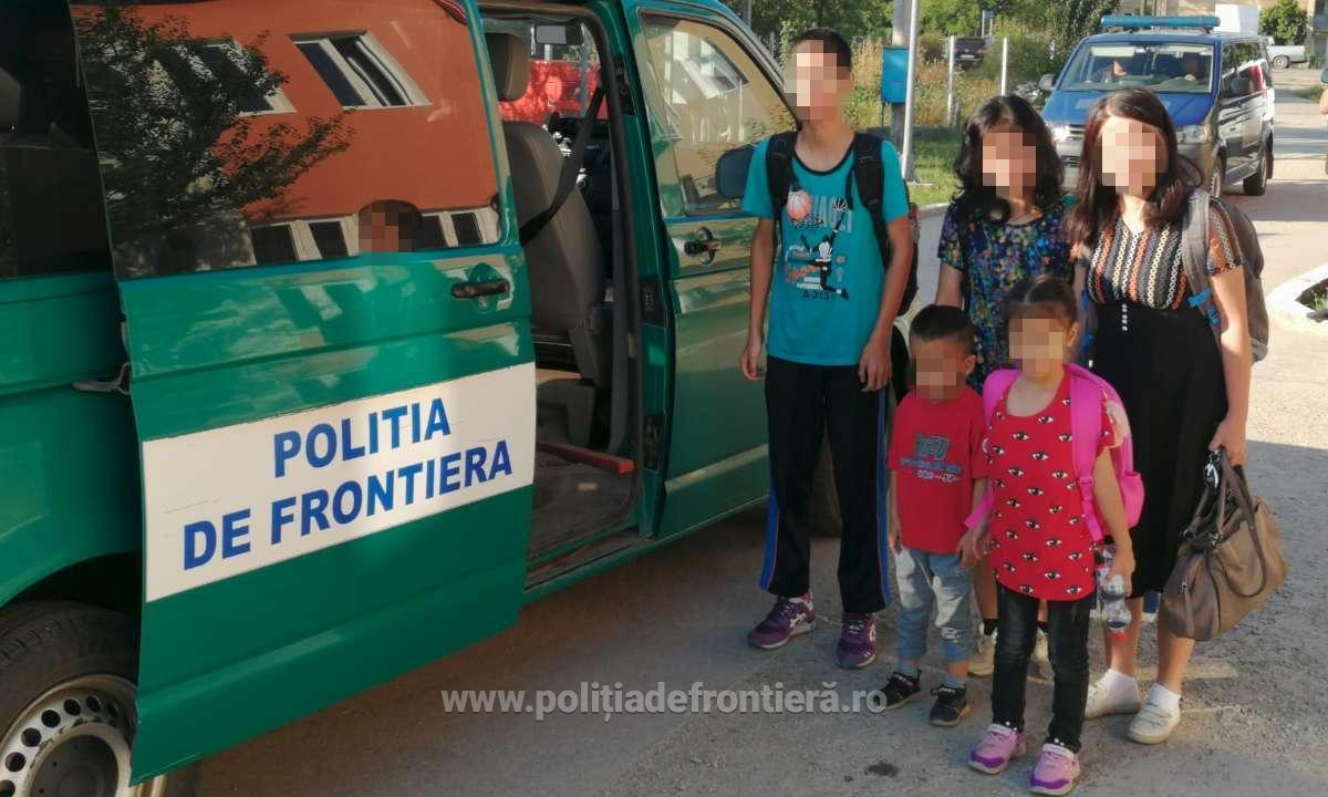 Patru cetăţeni chinezi, o femeie şi cei trei copii ai săi, prinşi de poliţiştii de frontieră din Caraş-Severin după ce au intrat ilegal în ţară