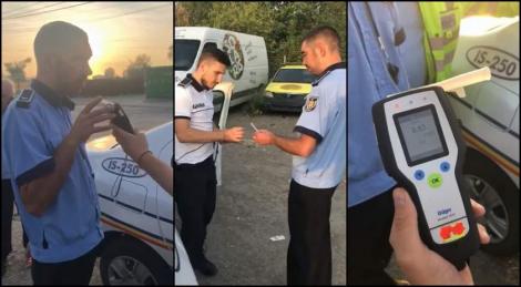 Un polițist a fost prins beat criță la volanul mașinii de serviciu! Șeful acestuia, după ce a aflat rezultatul etilotestului: ”Putea să provoace o tragedie!”