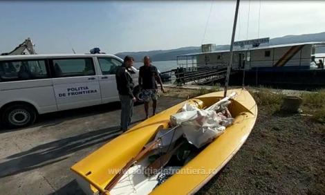 Mehedinţi: Intervenţie a poliţiştilor de frontieră pentru a ajuta un cetăţean elveţian aflat în pericol după ce velierul său s-a răsturnat, pe Dunăre