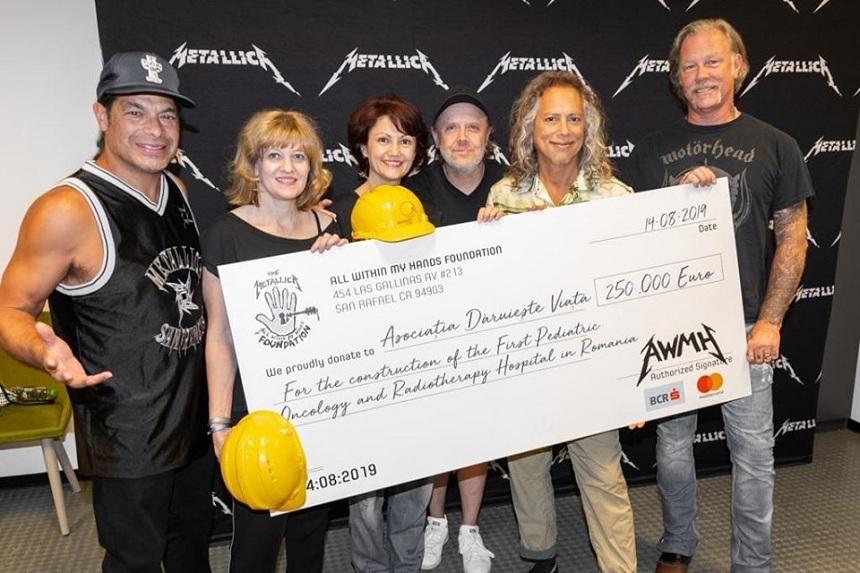 Metallica a donat peste 1,5 milioane de euro pe parcursul a 25 de concerte susţinute în Europa