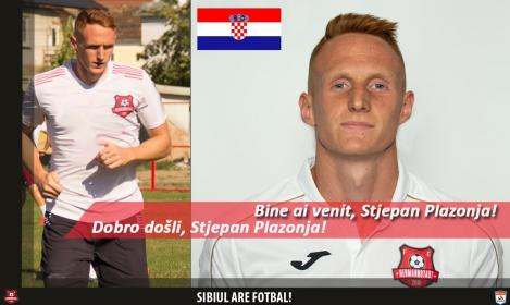 Atacantul croat Stjepan Plazonja, la FC Hermannstadt