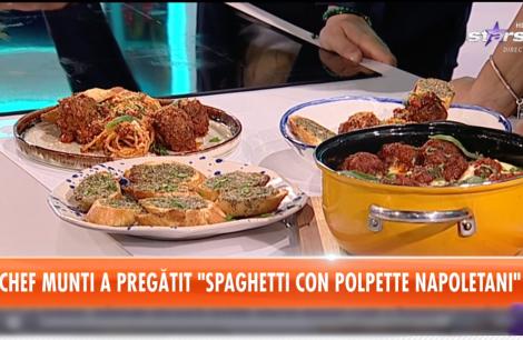 Din bucătăria italiană o delicioasă rețetă de spaghete cu chiftele și sos de roșii - Reţeta lui Chef Munti