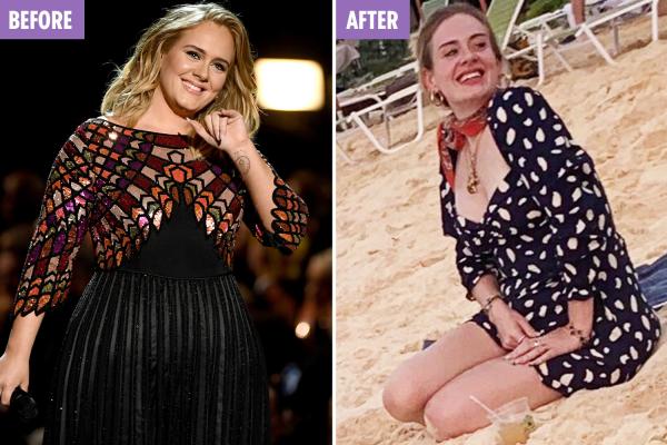 Înainte/după: dezvoltarea fizică incredibilă a lui Adele după pierderea în greutate