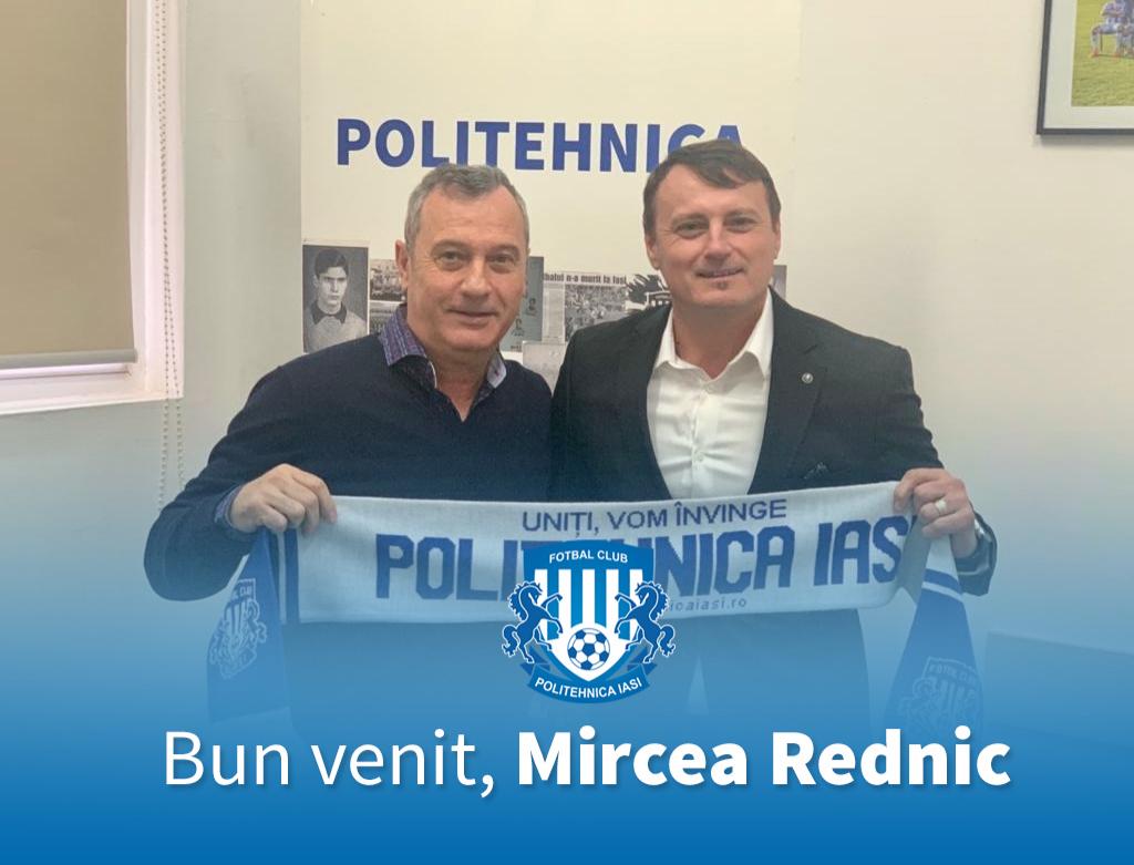 Mircea Rednic a semnat un contract până la finalul sezonului cu Poli Iaşi