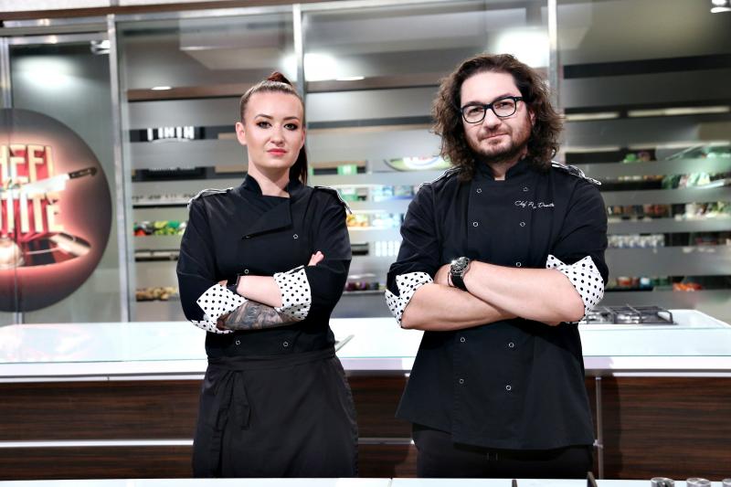 Roxana Blenche și Florin Dumitrescu, la „Chefi la cuțite”, sezonul 8